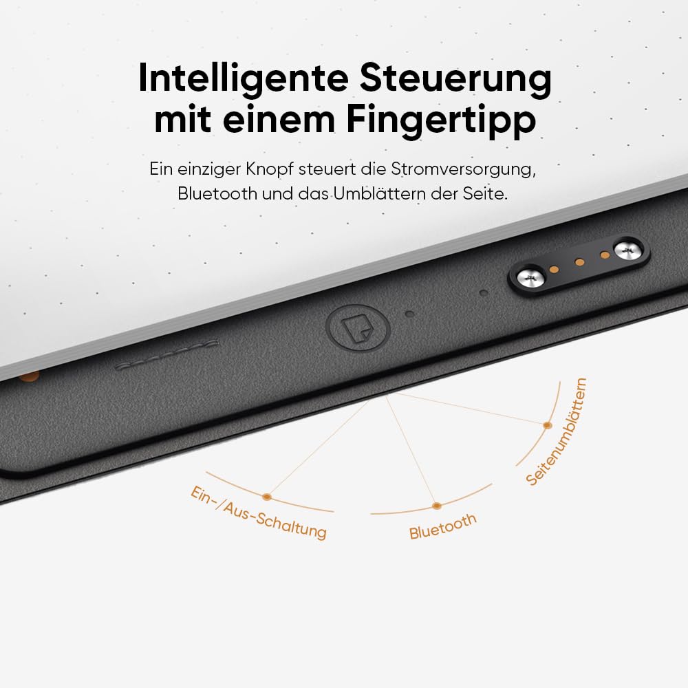 XPPen Note Plus Digital Bluetooth Notizbuch, A5-Papier | 50 Seiten mit App Evernote Sync, Smart Notizblock mit Stift, 8192 Druckstufen kompatibel mit Android/iOS/ChromeOS