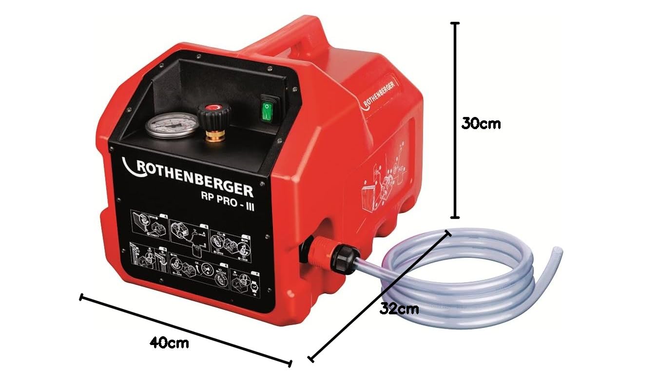 Rothenberger 61185 61185-Bomba de comprobacion RP-PROIII, Red
