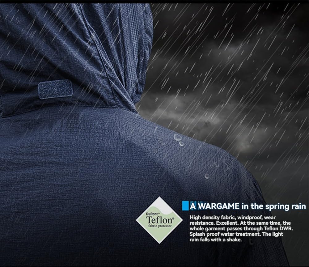 Ropa táctica de protección solar para hombre, impermeable, de secado rápido, protección solar UPF 50, ligera