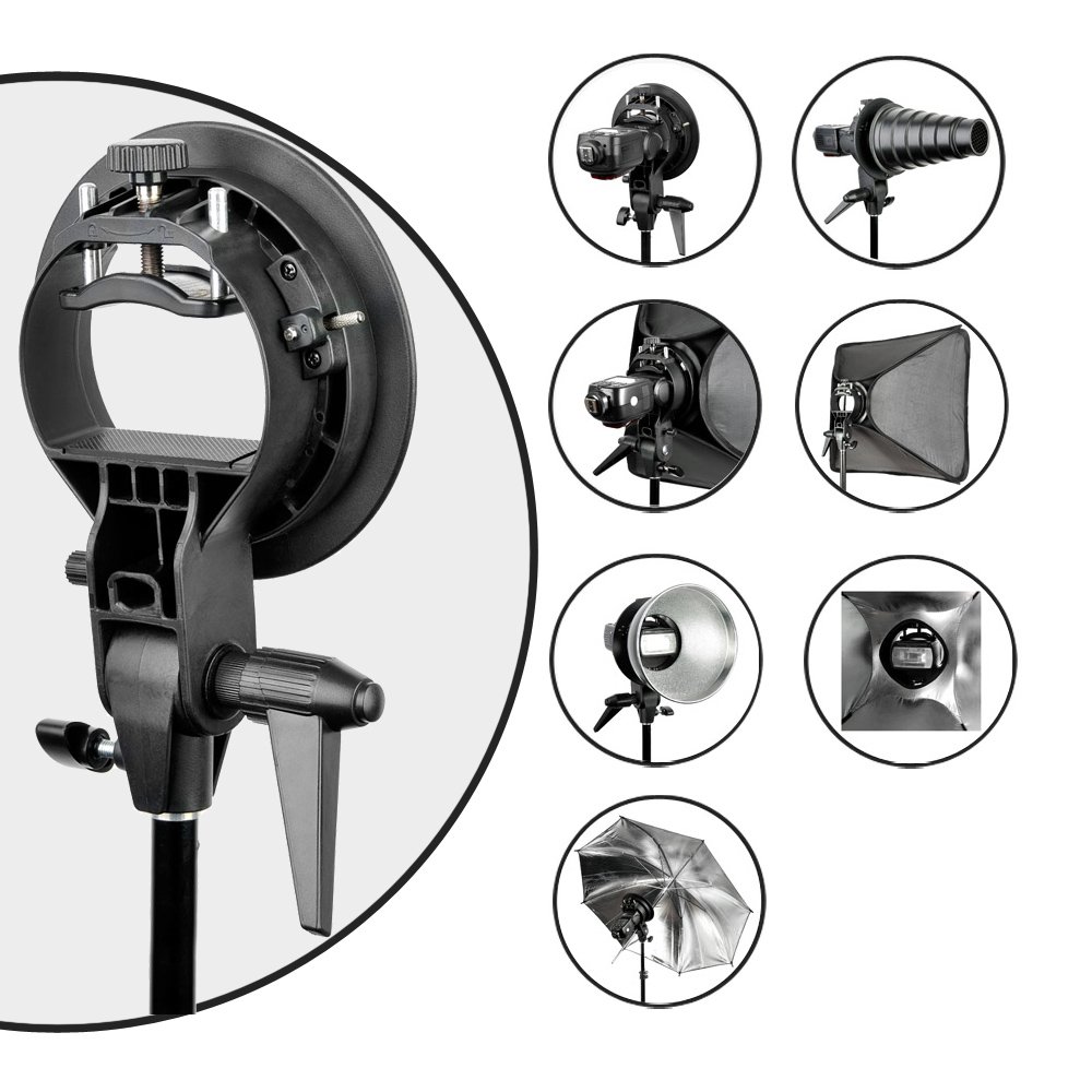 Godox 40 x 40 cm Caja de luz difusor con soporte de fijación Bowens soporte para Speedlite de luz de flash