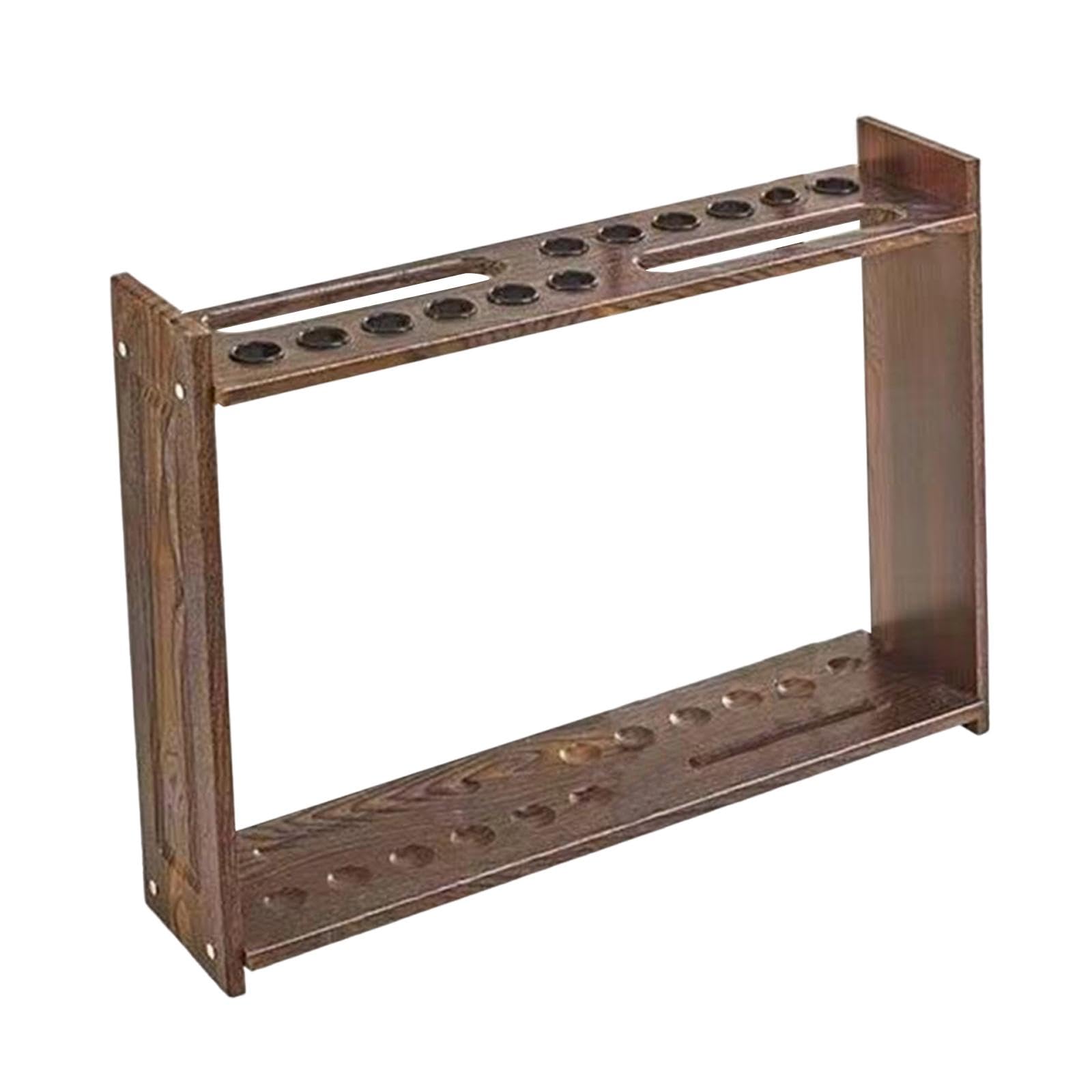 FBJAMZ Vertical Wooden Billiard Cue Rack,Durable Pool Cue Holder for Stable Storage, Perfect for Game Rooms and Billiards Enthusiasts