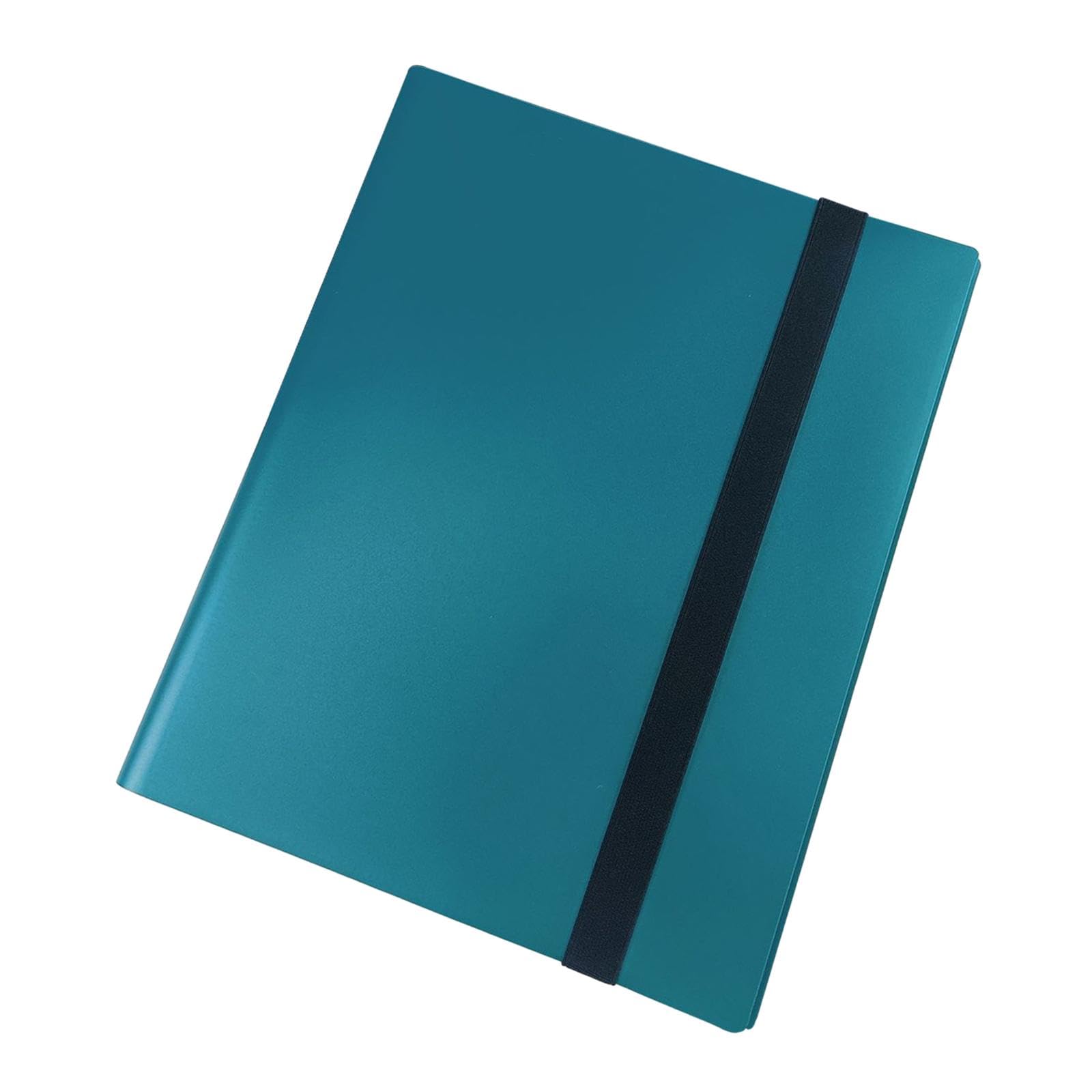 CLUB BOLLYWOOD® Trading Cards Album Binder for Game Cards Collection Card Album with Sleeves Blue Green | Non-Sport Trading Cards | Non-Sport Card Supplies & Accs |Collectibles |1 Trading Cards Binder