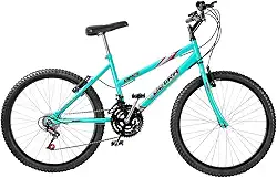 Bicicleta de Passeio Ultra Bikes Esporte Aro 24 Reforçada Freio V-Brake – 18 Marchas Verde Anis, BMF24-01VDA