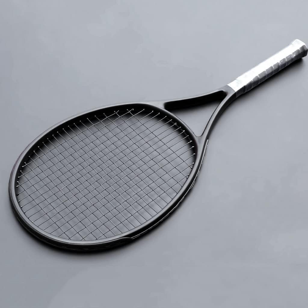 Raqueta de tenis profesional, diseño de fibra de carbono ultraligera preencordada para un mejor rendimiento y control