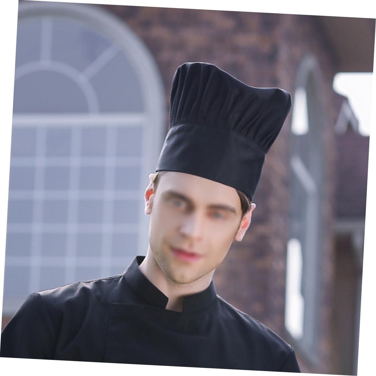 Gorra De Cocinero Sombrero De Restaurante Cocinar Black