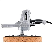 Werku WK401090, Circular Sander and Polisher Walls Mortar Plaster, Professional Quality, Power 710 W, Disc 390 mm, Includes Sponge Disc, Scraping, Loosing and Sanding