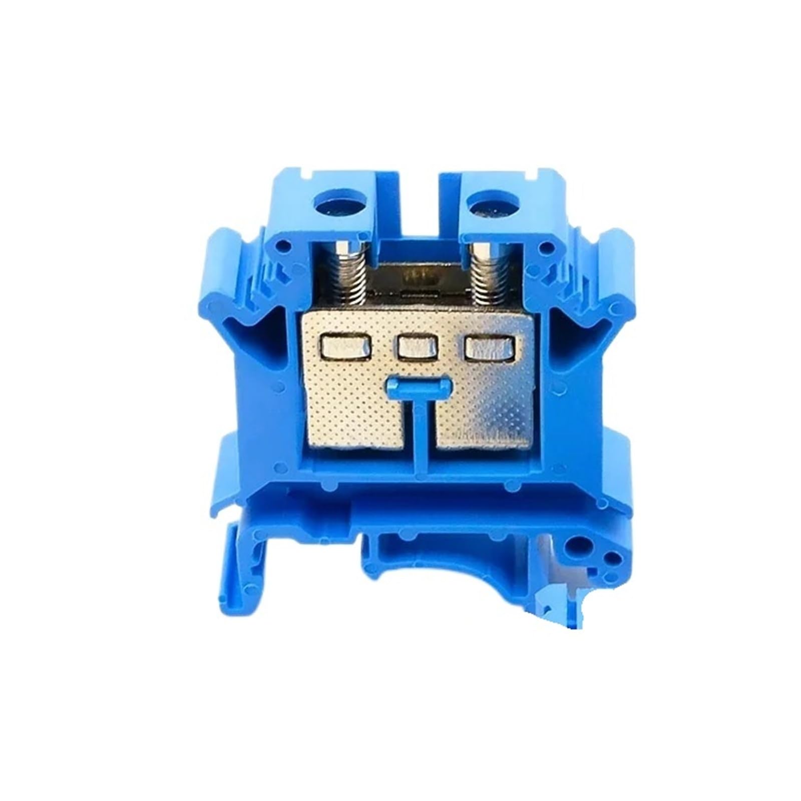 Bornier rail DIN 16N bleu à vis pour courant élevé 101A - 6