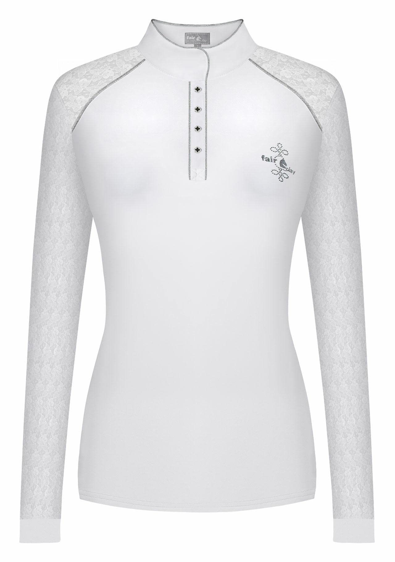 Fairplay Damen Turniershirt Langarm FP Anita White weiß FS/23