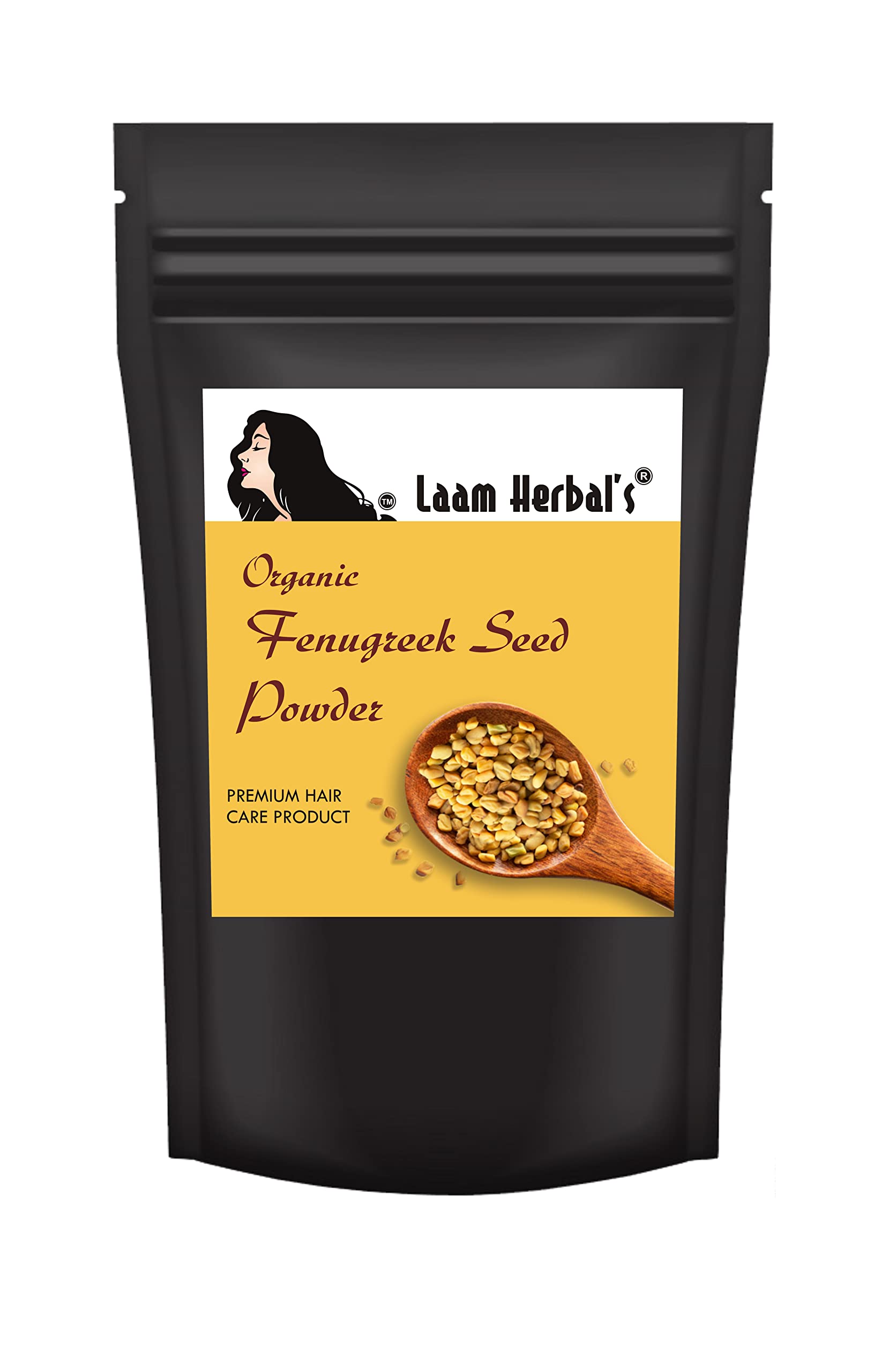 Laam Herbals Fenugreek Seed Powder | Anti-Inflammatory & Antifungal | Rich source of Iron and Protein | Reduce Dandruff & Fall- 500 g