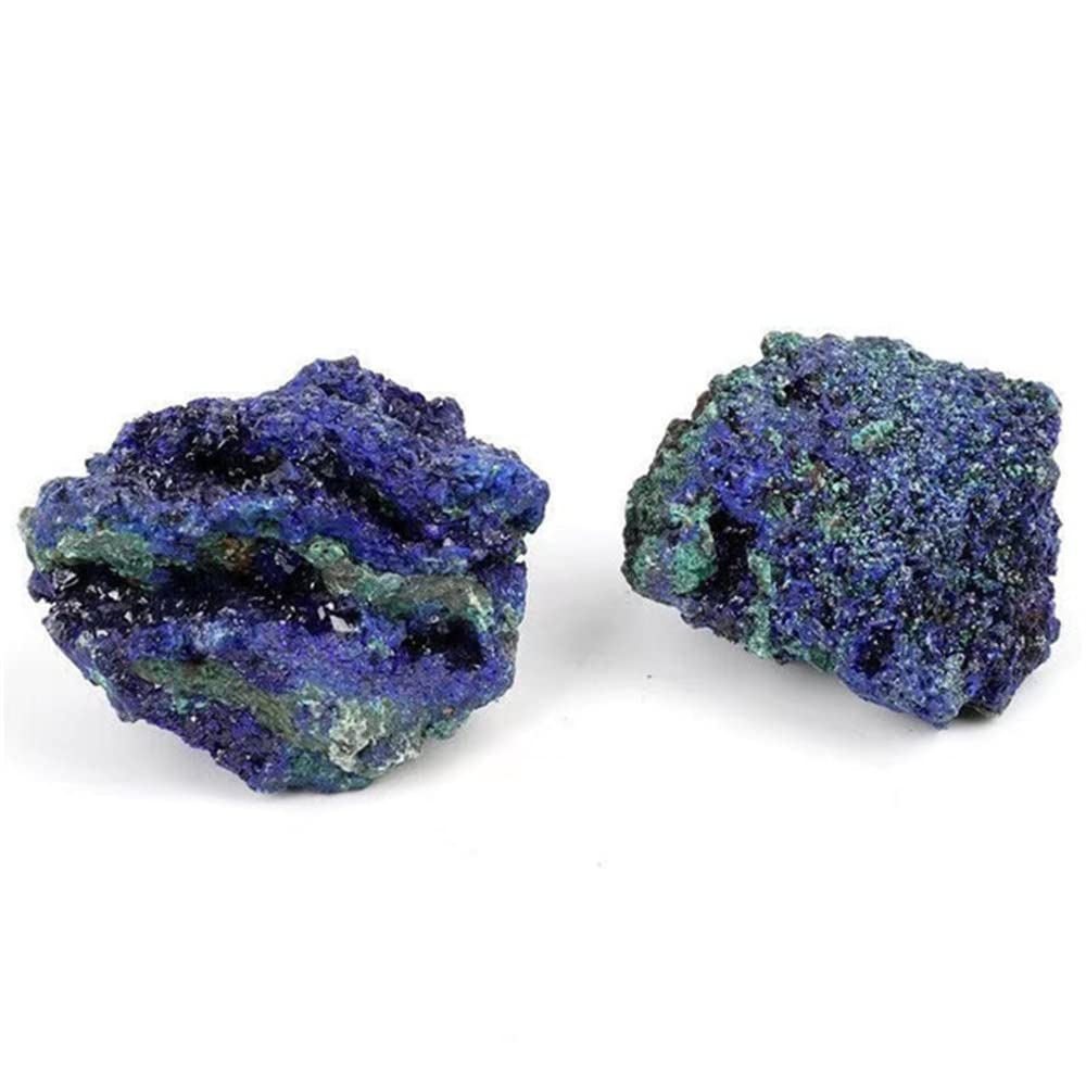 Azurita Natural malaquita geoda Cristal racimo espécimen enseñanza investigación Reiki Piedra Coleccionable Inicio Colecciones (Size : 4-6cm)