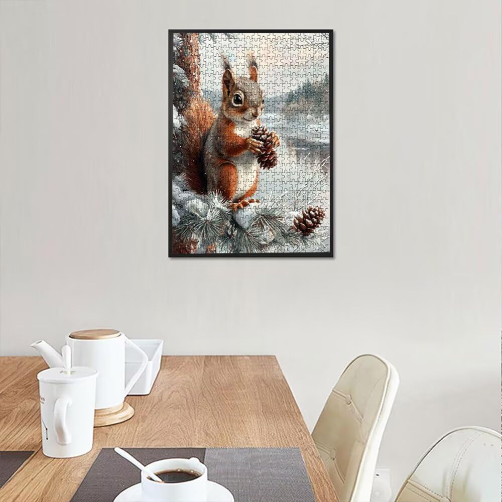 Puzzle 4000 Pezzi, Pino Scoiattolo 3D Puzzle per Adulti Impegnativo, Educa Puzzles Artistico, Divertente E Stimolante Puzzles Decorativo per La Famiglia, Regalo e Decorazione Pareti DX0YL6-866
