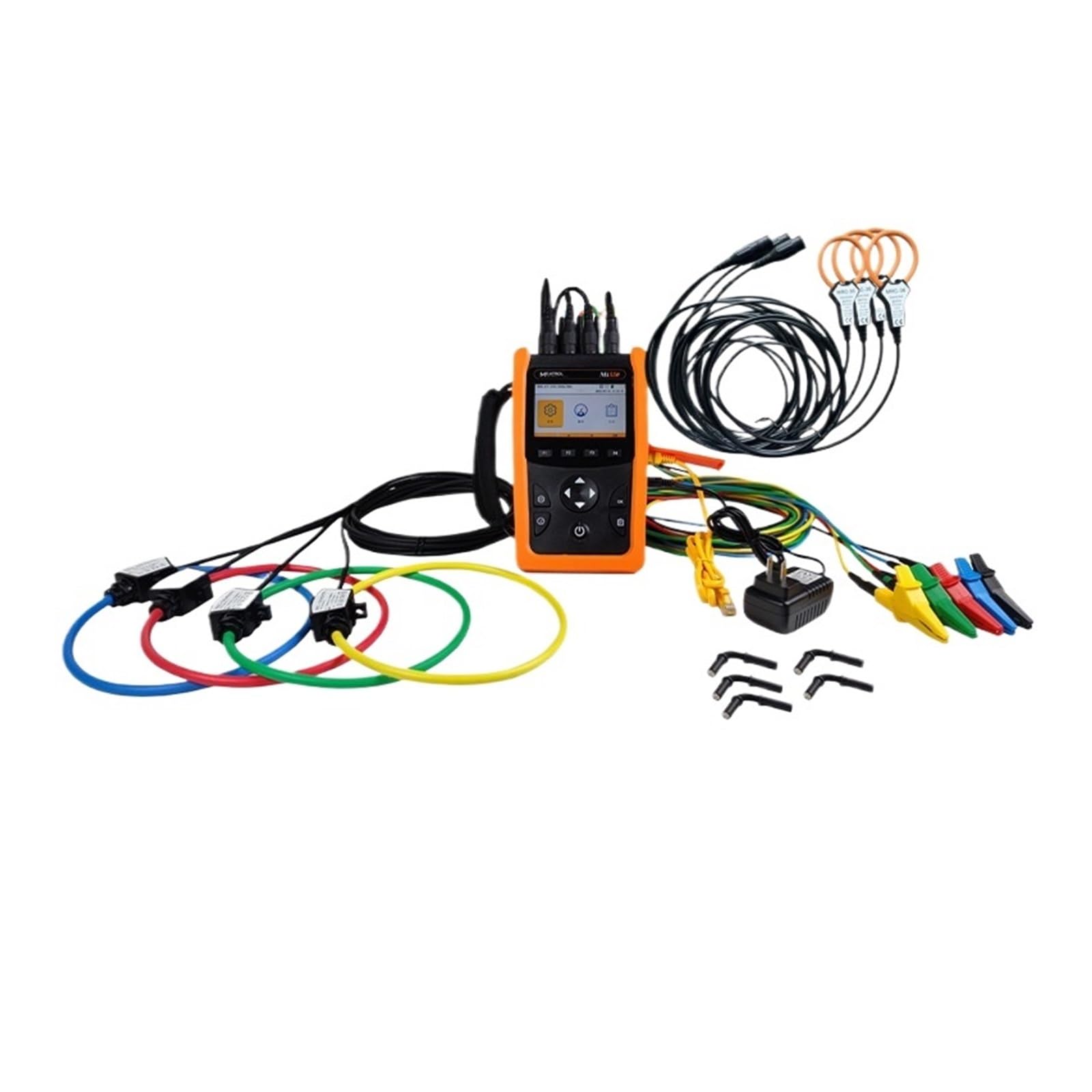 LNHHG Power Quality Analyzer Photovoltaic Three-phase Power Quality Analyzer, Solar Monitoring Meter, Bidirectional Metering(Host 36mm coil20 600A)