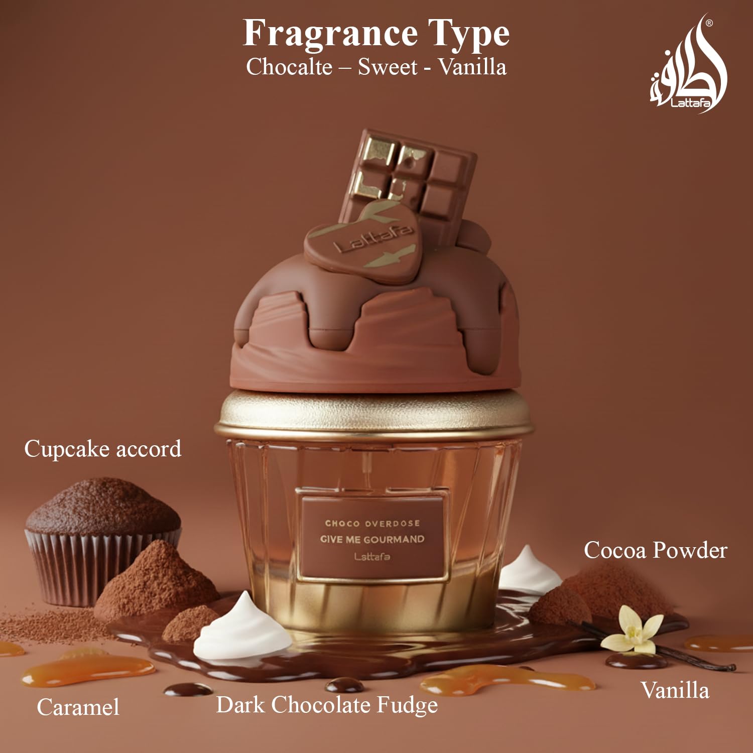 Lattafa Give Me Gourmand Choco Overdose EDP Spray Women - 2.53 oz