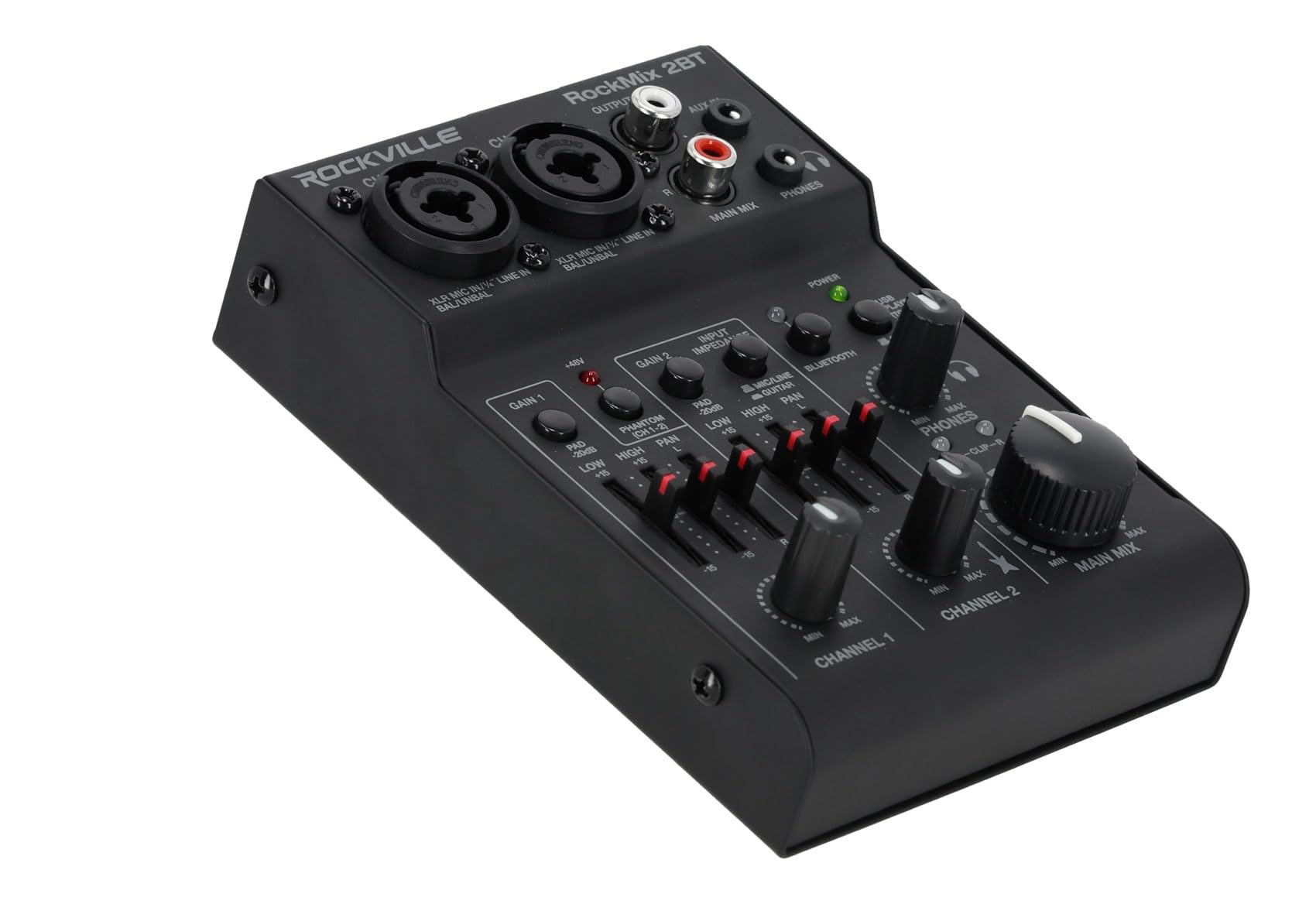 Amazon.com: Rockville RockMix 2BT V2 2-Channel Mixer with 2-Way