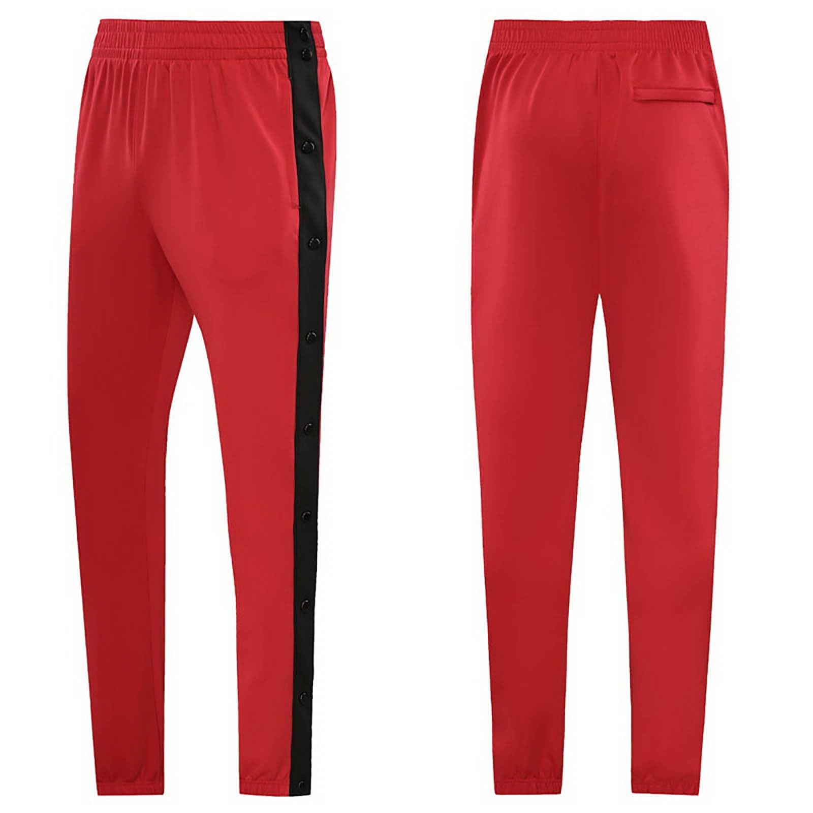 Generisch Pantalones de chándal holgados, con botones laterales y puños elásticos