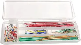 Kit com 140 Fios Jumpers/Cabos AWG Tipo U para Protoboard vários tamanhos e cores