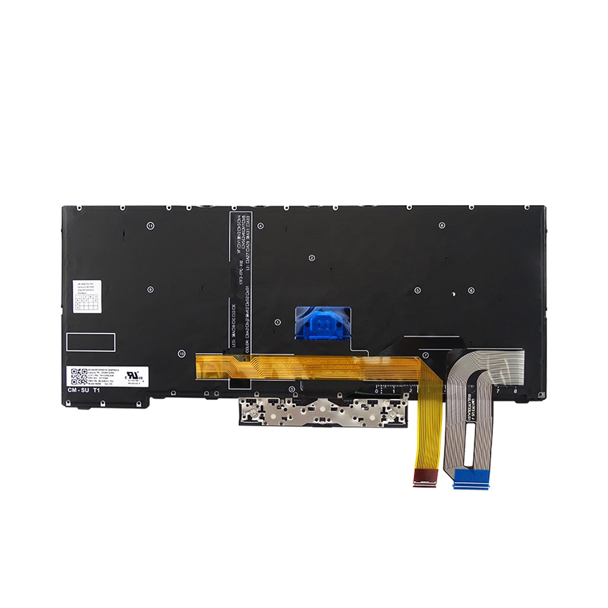 Tastiera retroilluminata per Lenovo Thinkpad E480 E485 T480S T490 T495 L380 L390 L480 E490 E495 R480 R490 S2 3rd Gen (Svezia)