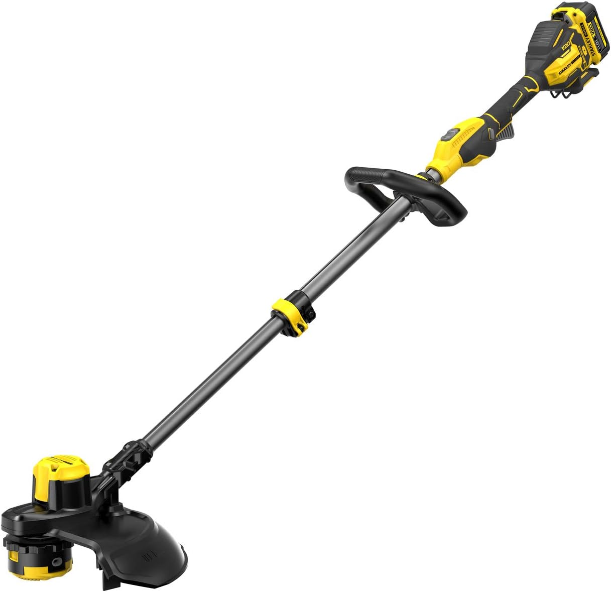 V20 Cordless String Trimmer, Brushless Technology, 33cm Cutting Width,QUICKWIND Spool System with 2mm dual line, Variable Speed, Includes 1x 4.0Ah Lithium-Ion Battery and Charger
