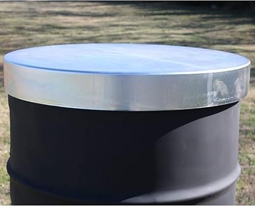 Miniatura 3 de Boss Buck Tapa de acero galvanizado de 55 galones sin cordones, de 3 pulgadas de profundidad, pesada, 9 libras, para alimentador de juegos, se