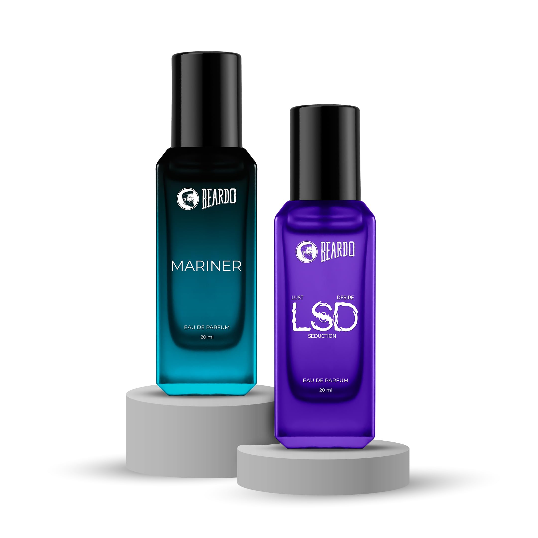 Beardo Midnight Duo- LSD & Mariner Perfume for Men (20ml x 2) | Long Lasting Fragrance | Long Lasting Perfume for Men | Gift for Men | Gift for Friend-picture-20