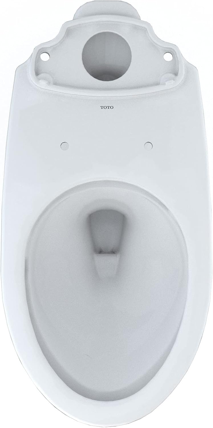 TOTO Drake Elongated Universal Height TORNADO FLUSH Toilet Bowl with CEFIONTECT, Cotton White - C776CEFG#01 - - 