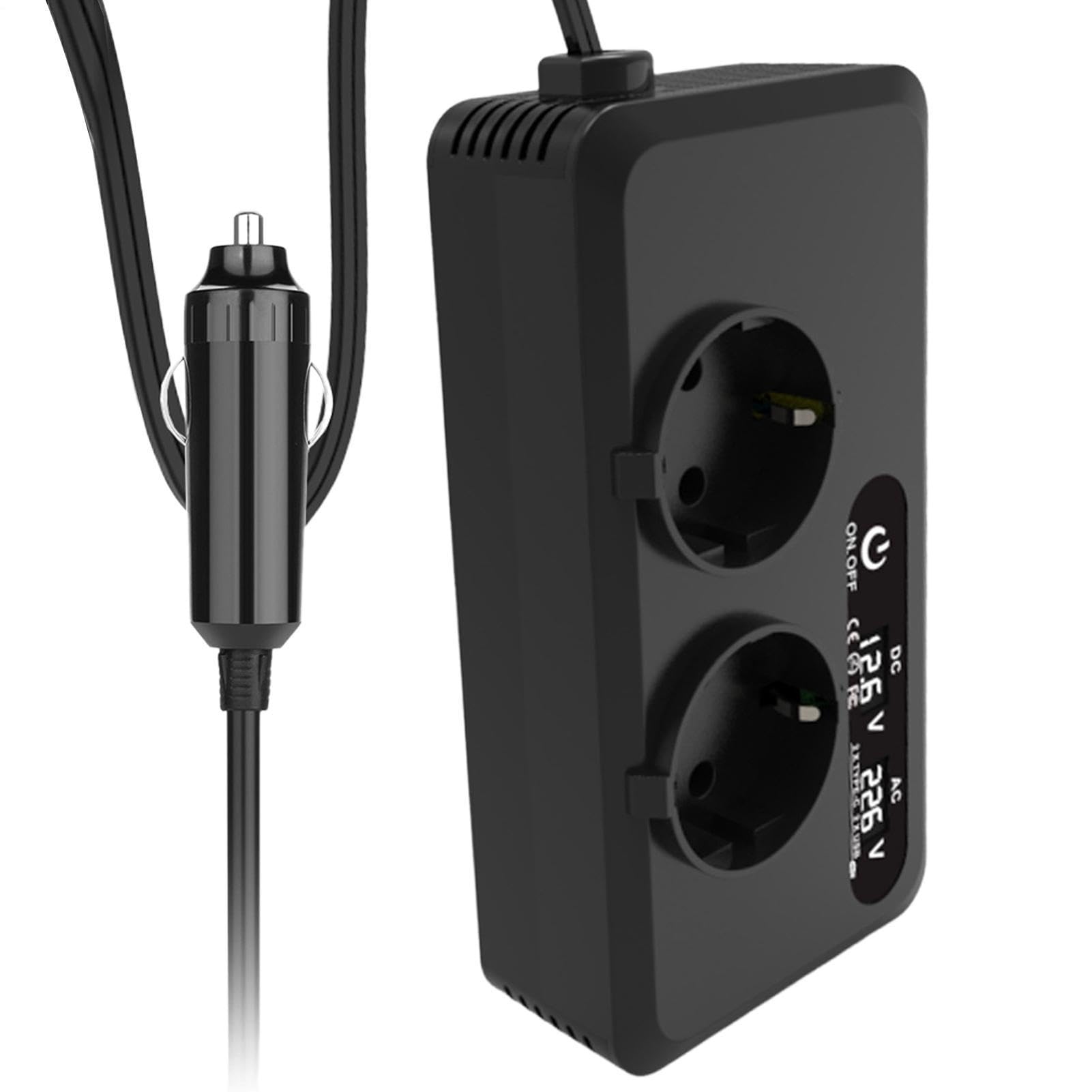 Przetwornica Samochodowa 200W Gniazdo Ładowania Port Akumulatora | Bezpieczny Adapter do Małych Urządzeń i Laptopów