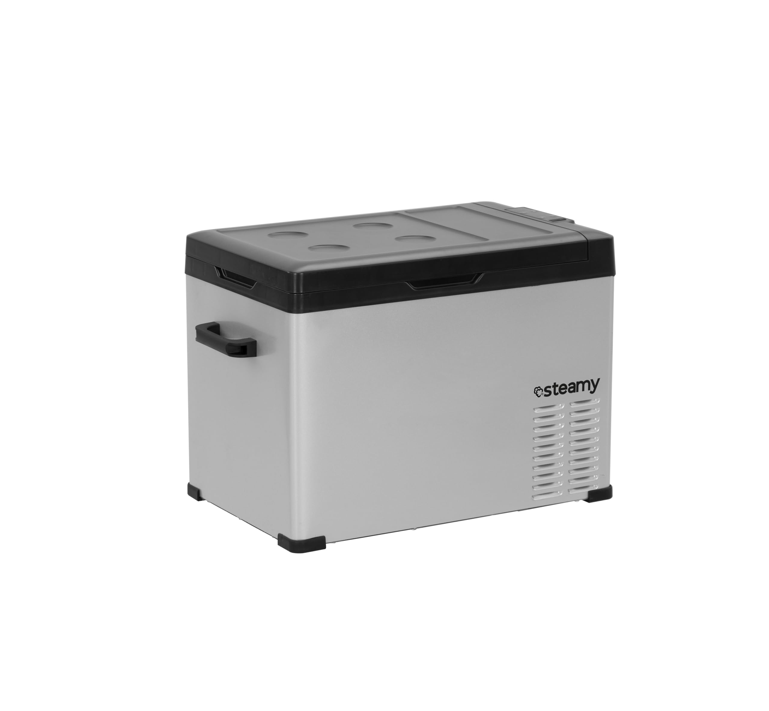Steamy-E Single Zone 40, Elektrische Kompressor-Kühlbox, 36 Liter, Silber