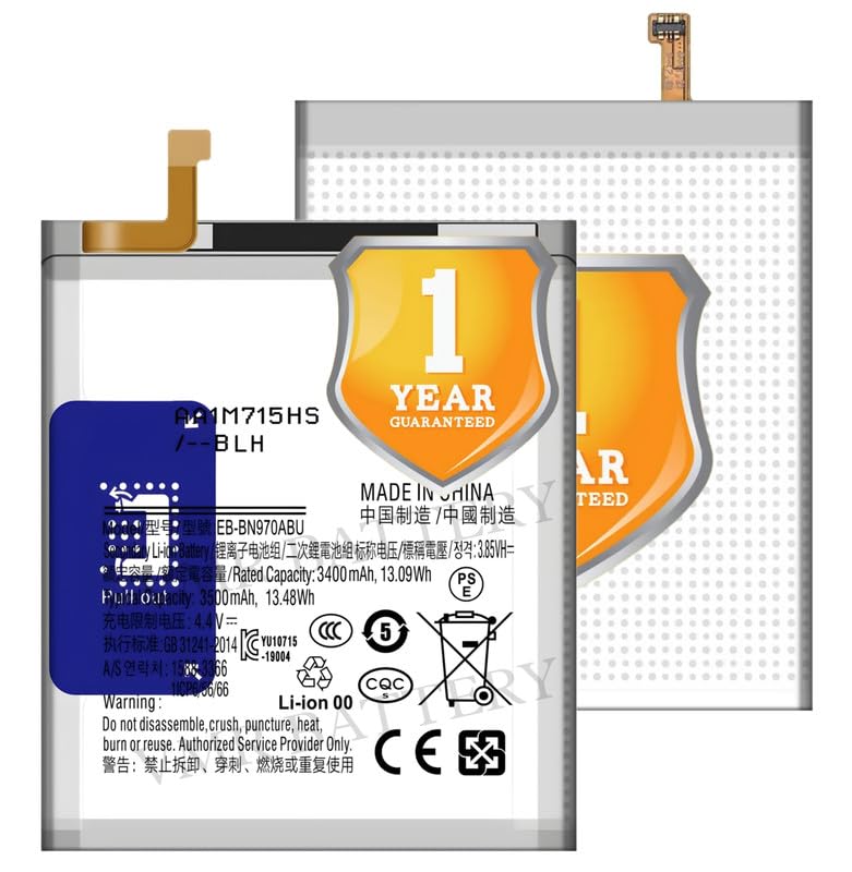 Image of Original EB-BN970ABU Battery Compatible for Samsung Galaxy Note 10 (SM-N970F, SM-N970U, SM-N970U1, SM-N9700, SM-N970W, SM-N9700, SM-N970N, SM-N970X) - (3500mAh) - 1 Year Warranty K7