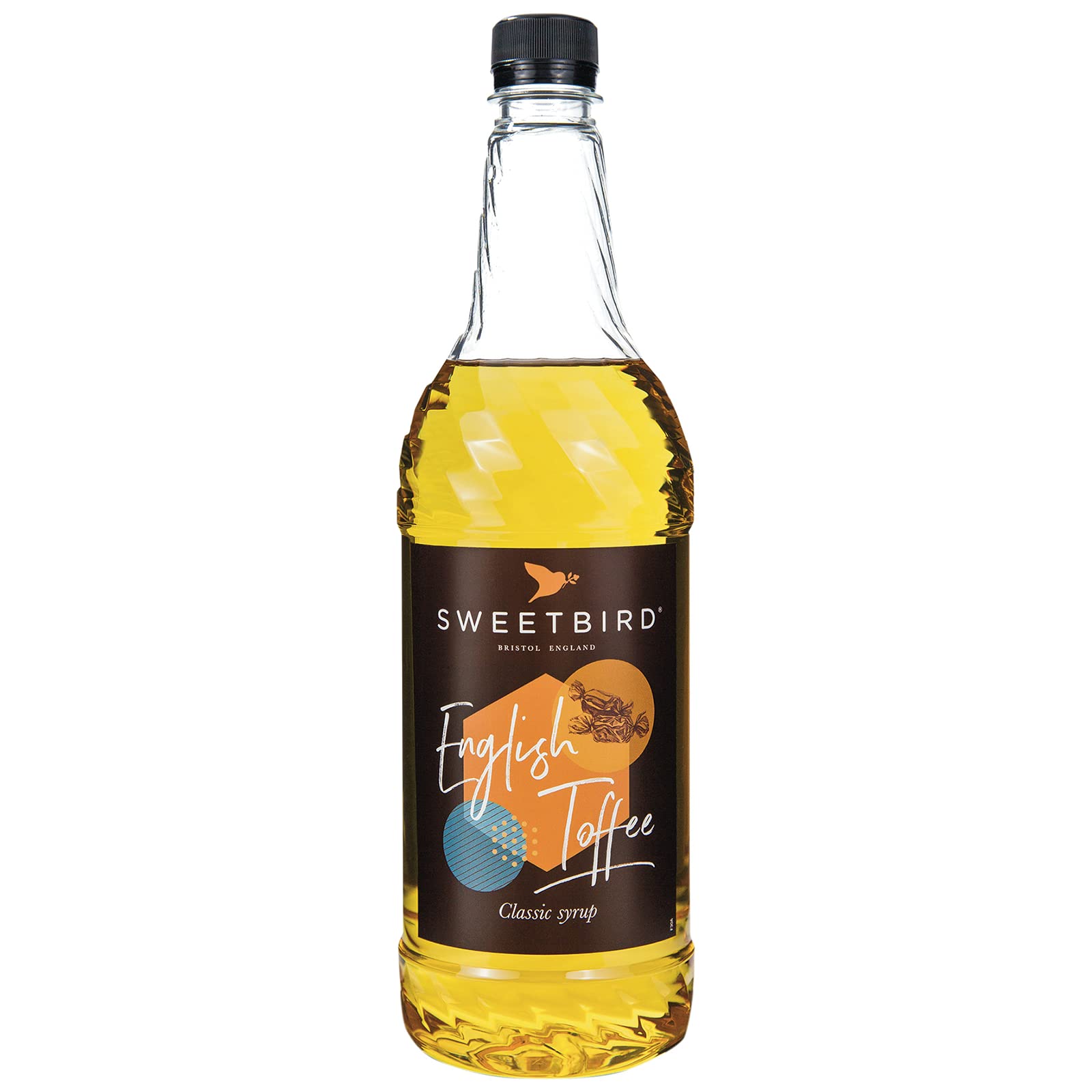Sweetbird English Toffee Syrup (1 Litre) - Vegan Friendly