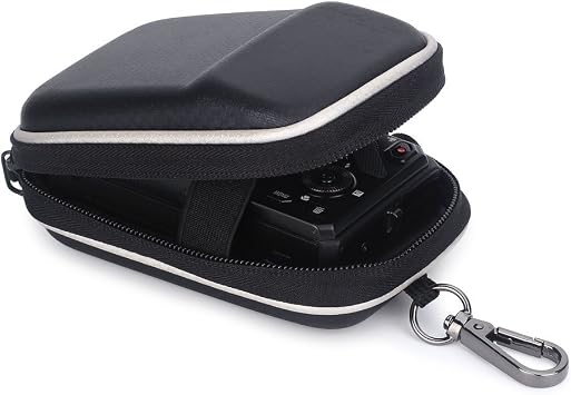 Hard EVA Shock Resistant Compact Digital Camera Case Carrying Protective for Canon PowerShot SX730 HS G9 X Nikon COOLPIX A900 W100 Panasonic Lumix DMC TZ80 Sony Cyber-Shot DSC WX500 HX90 RX100, Black