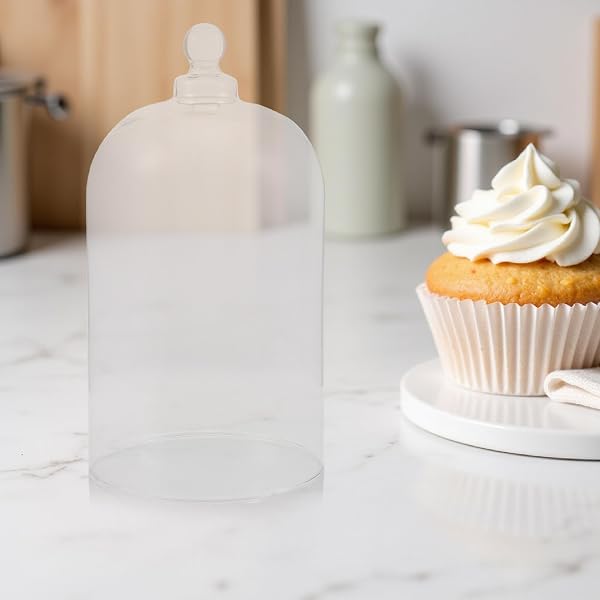 SHOWERORO Cúpula de Cristal para Masa Madre: Campana calentadora para Masa Madre para fermentación - Tarros de fermentación Tapa térmica Transparente Accesorio de Cocina para Hornear - 4