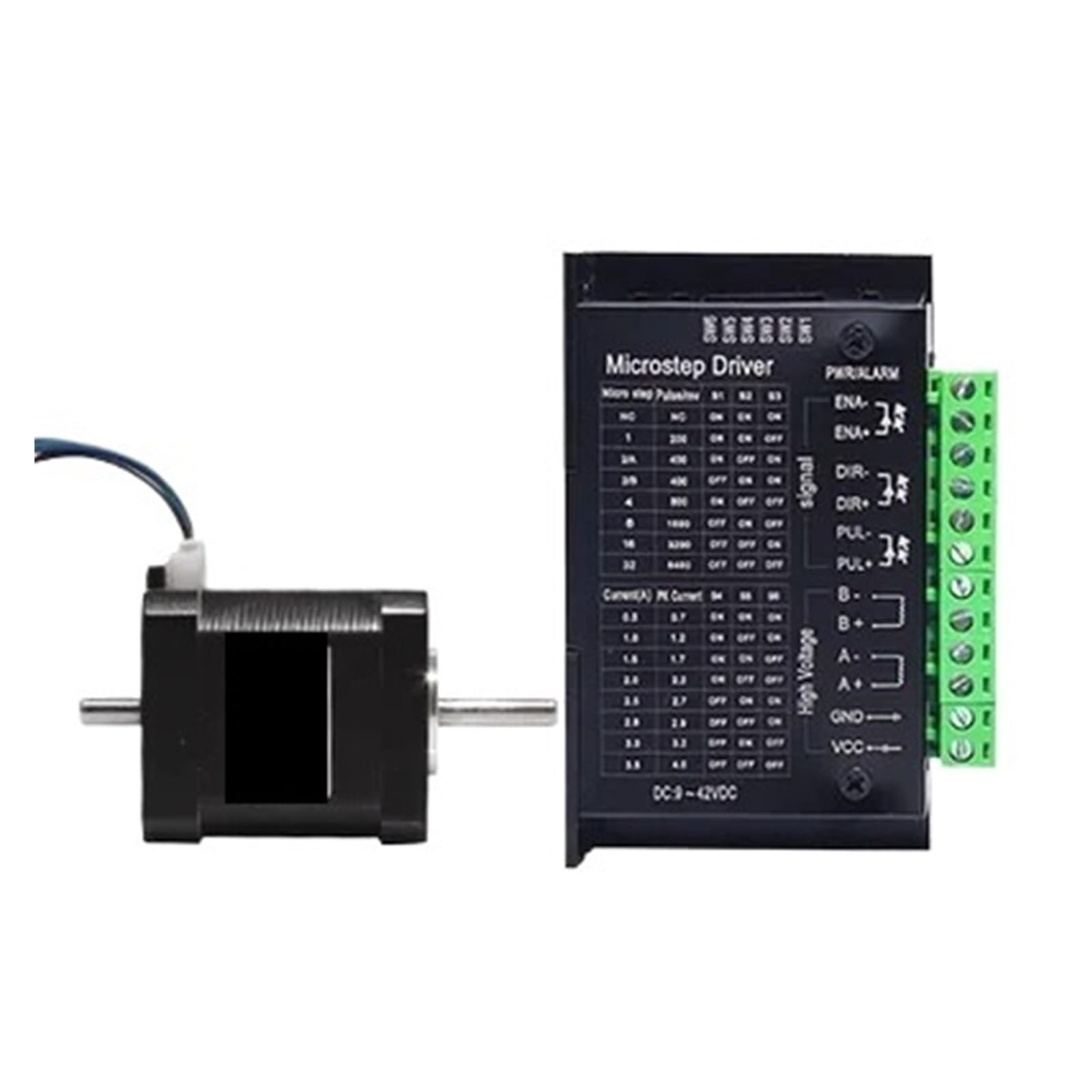 RCGKNNMUZ Stepper Motor Driver 0.55N Nema17 Stepper Motor 42BYGH 1.8A 52N.CM 17hs8401S-SZ 42X48mm Motor Double Shaft Driver