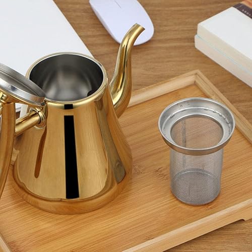 Miniatura 8 de Kichvoe Malla de filtro de tetera de acero inoxidable para té suelto