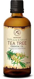Teebaumöl 100ml - Melaleuca Alternifolia - Australien - Reine Ätherisches Öl Teebaum - Teebaum Öl für Beauty - Schönheit - Entspannung - Massage - Diffuser - Duftlampe - Raumduft - Kosmetik