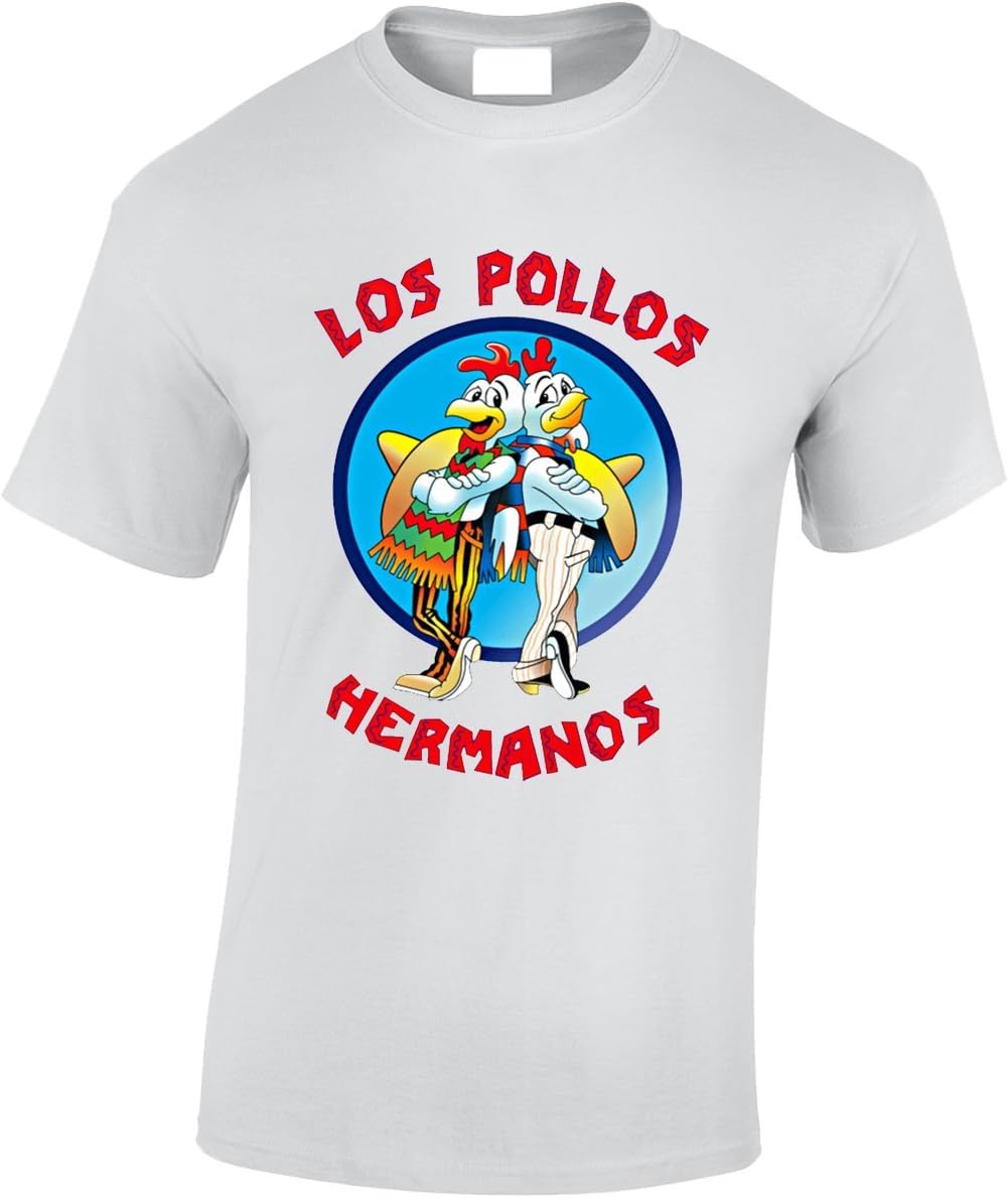 Crown Designs Los Pollos Hermanos Crime Lord TV Show Inspired for Men & Teenagers T-Shirts Tops