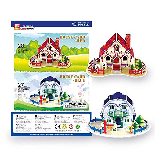 Legler 8924 - 3D Puzzle - Häuser, 4-er Set – Bild 4