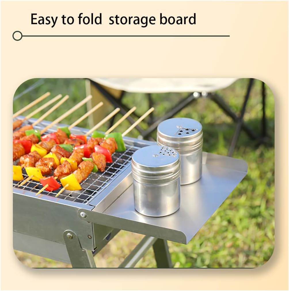 Foldable Portable Grill, Stainless Steel Barbecue Grill, BBQ Charcoal,grills outdoor cooking,Great for Outdoor Cooking Camping Hiking Picnics Tailgating(Size:88CM,Color:Basic model)