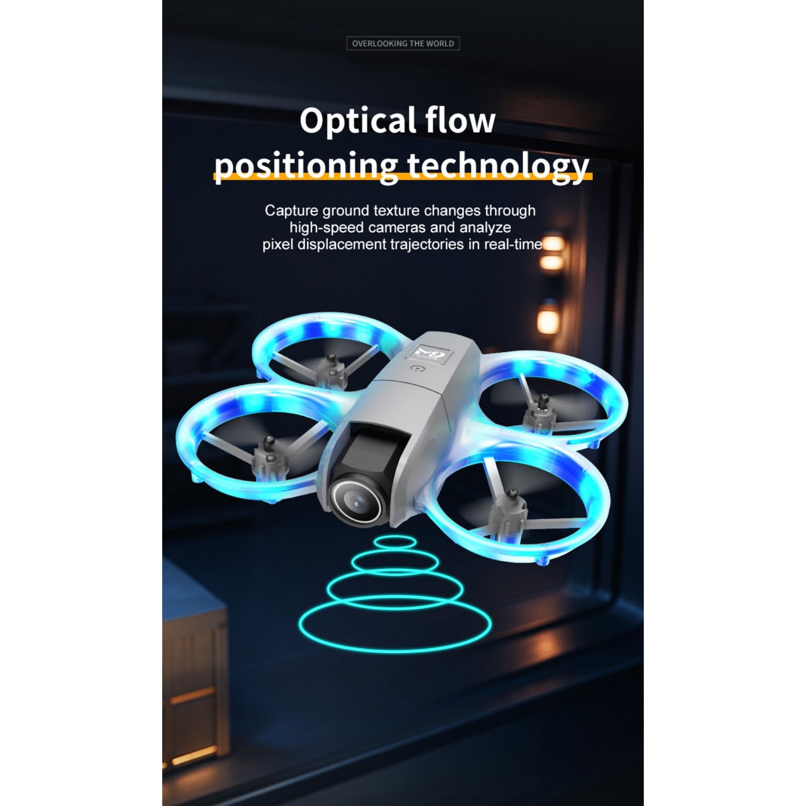 RC Drone Telecomando, Aeromobile Quadricottero a Doppia Fotocamera