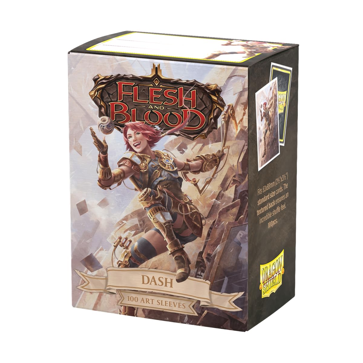 Dragon Shield | Flesh & Blood Art Sleeves | 100 CT - Smooth & Tough Premium TCG Sleeves | Compatible with Pokemon, One Piece & Magic the Gathering | Dash, Inventor Extraordinaire — image 1