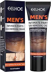 60ml Creme Depilatório para Partes Íntimas Masculino Suave Pele Segura Hidratação Suave para Todos os Tipos de Pele