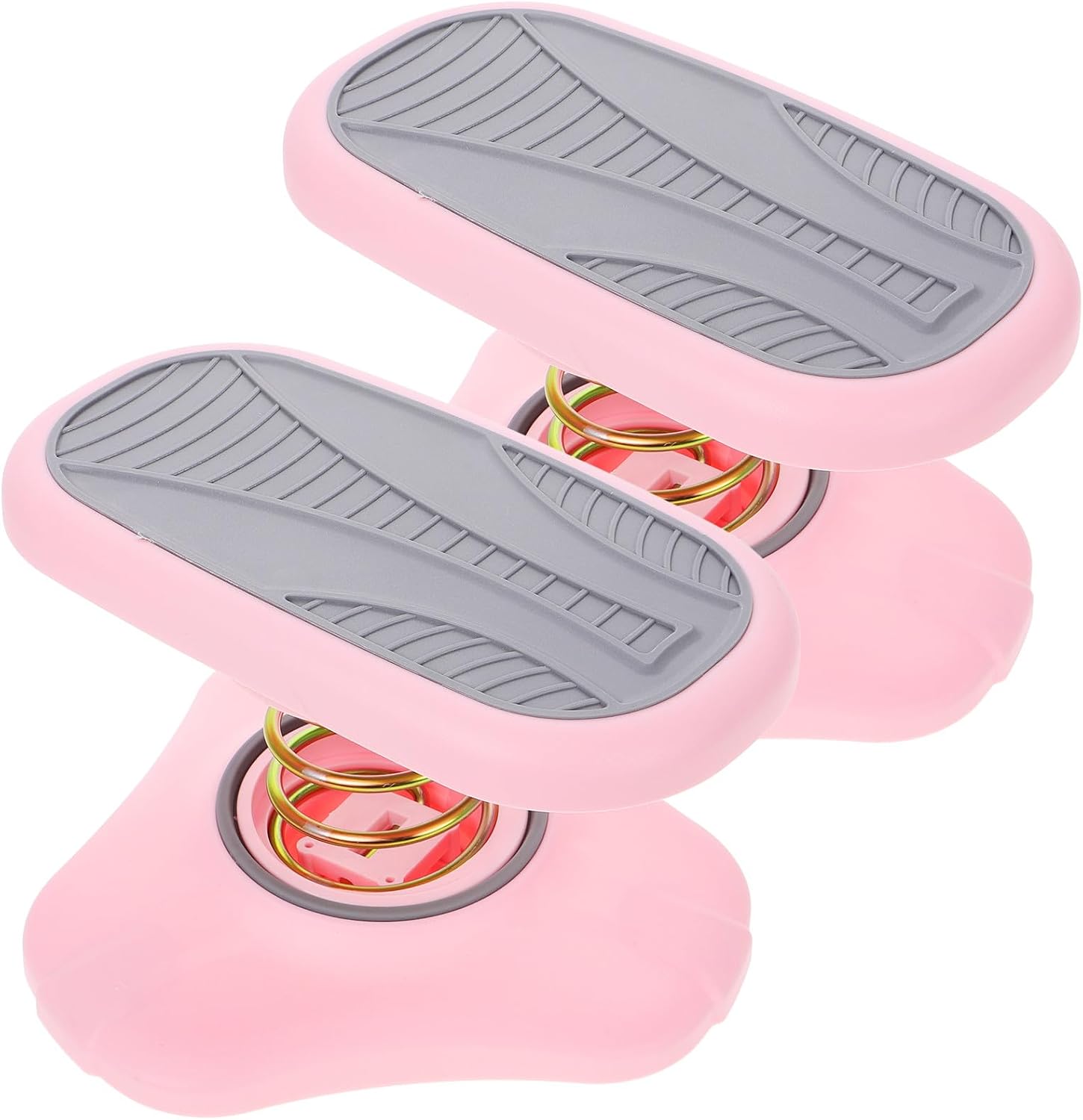 2pcs Pink Foot Rest Under Desk Adjustable Rocking Footstool for Office Use Computer Foot Rests Leg Support for Airplane Travel and Desk Ergonomic Footrest