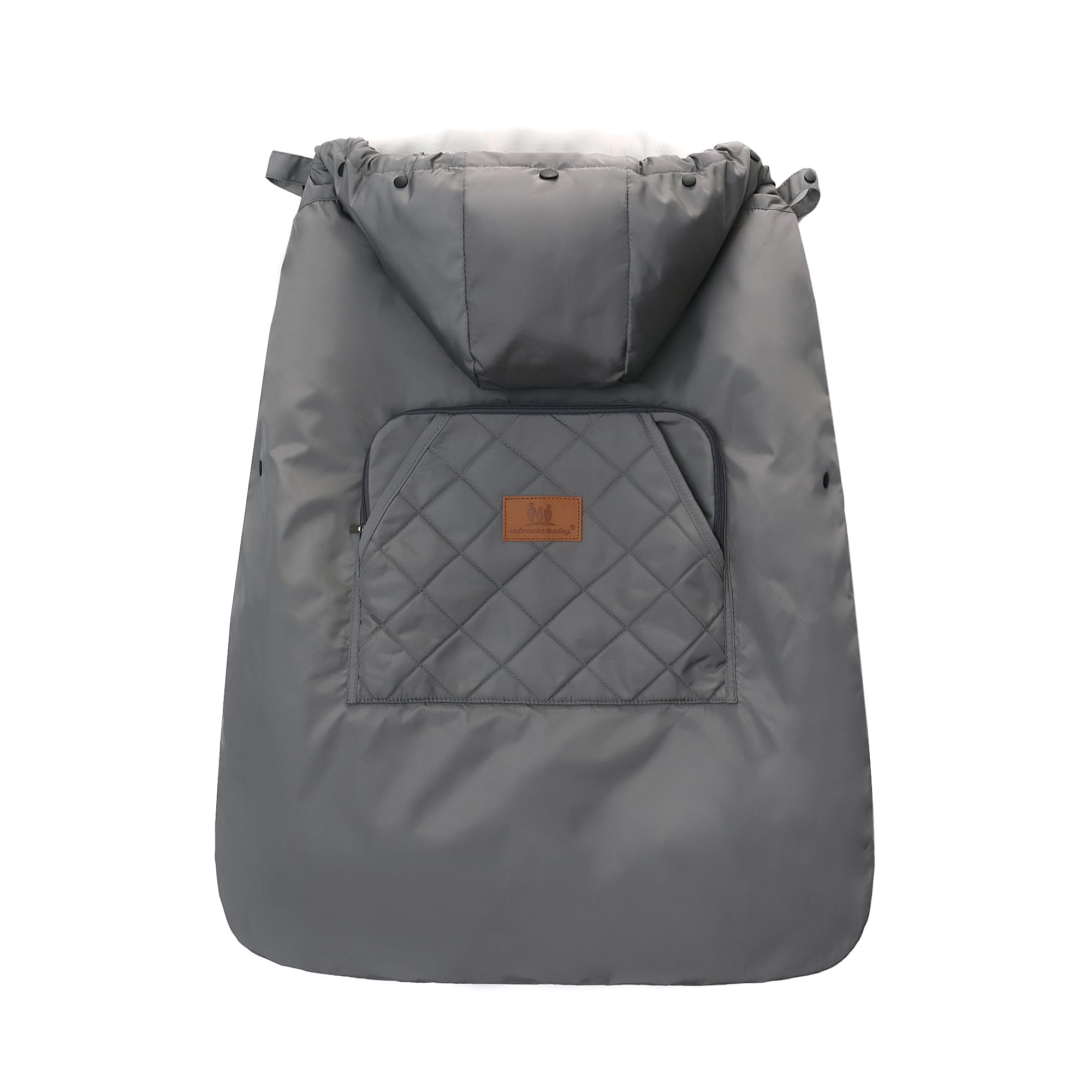 Funda de invierno para portabebés, cálida, universal, impermeable, para portabebés (gris oscuro)