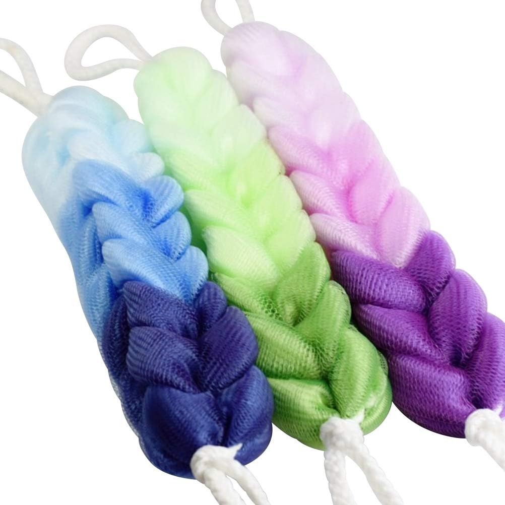 SUPVOX Exfoliating Bath Sponge Mesh Body Our shop most popular Scrub Pouf Scrubber Str Milwaukee Mall