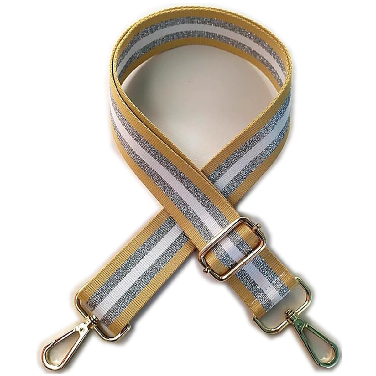 NIUSAIFEI Striped Purse Strap Replacement Crossbody Handbag Stripe Wide Adjustable 51