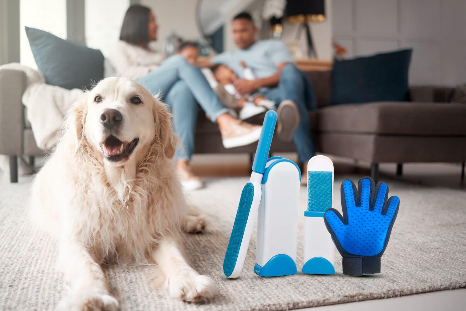 Pet Hair Remover – Pet Hair Removal Tool – Lint Remover Brush, Lint for Clothing, Furniture, Couch – Dog Hair Remover – Better than Lint Roller