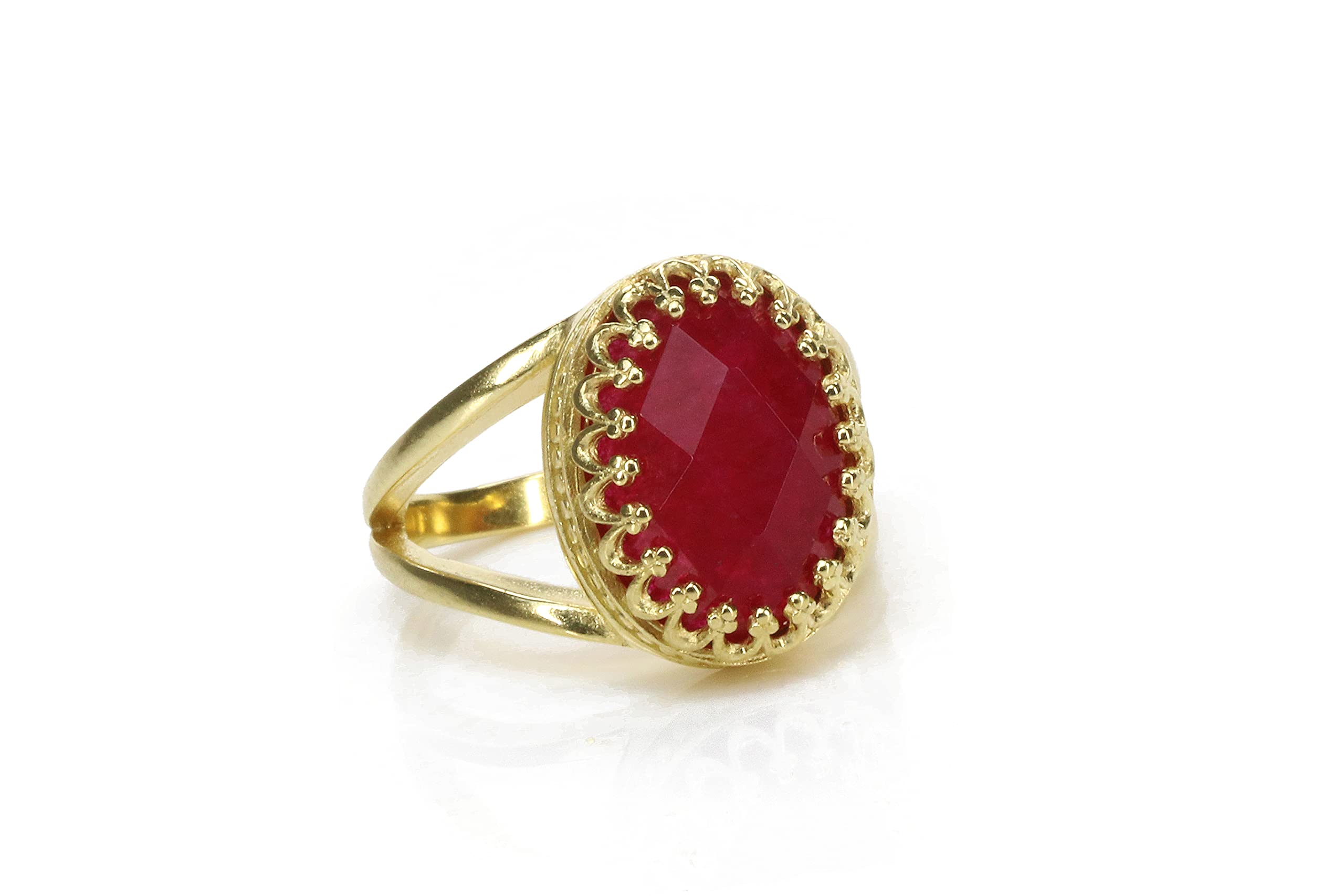 Anillo de Jade Vibrante en Plata - Anillos de Moda Únicos, Anillo de Compromiso Ovalado, Anillos para Todos los Días, Anillo de Promesa - Anillos de Plata de Ley 925 para la Moda y Regalo para Ella
