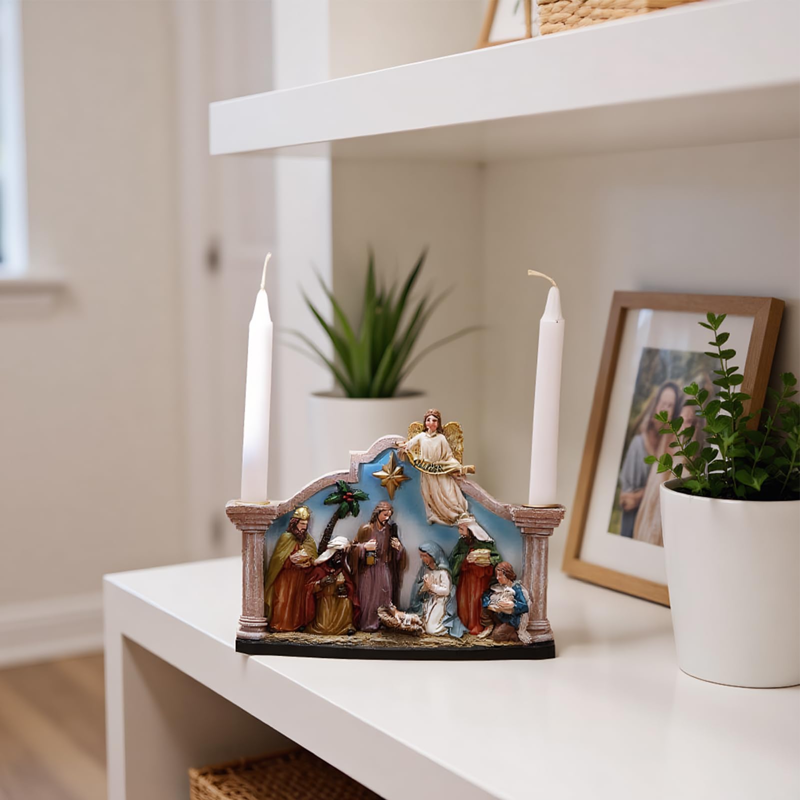 Candelero Del Nacimiento Decoraciones Navideñas Para Velas