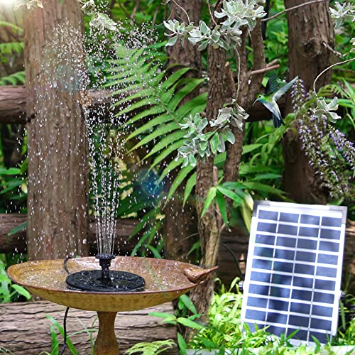 #VerdientProvisionen<br>5.5W DIY Solar Springbrunnen Neuestes Solar Teichpumpe Solarbrunnen mit 10 Fontänenstile Solar Wasserpumpe für Garten,Teich DIY-Wasserspiel