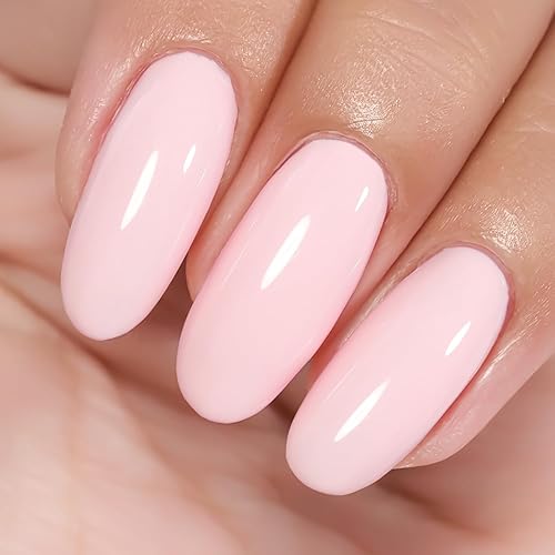 Miniatura 3 de gelike ec Juego de esmaltes de gel Sheer Nude - Esmalte de uñas de gel rosa claro con forro, gel de color neutro para remojar las uñas de gel UV
