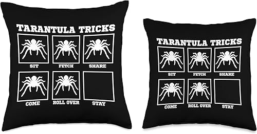 Miniatura 3 de Tarantula Arachnid Tricks Apparel Tarantula Tricks - Almohada de ntomófilo para entomófilo, 16 x 16 pulgadas, multicolor
